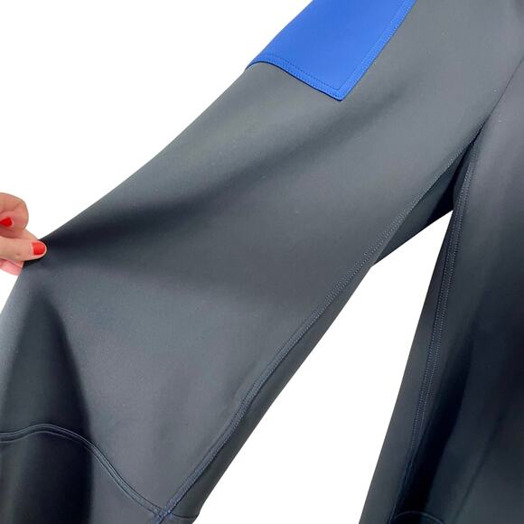 Tamara Malas Neoprene Lilia Pant Blue Black Wide Leg Women's Plus Size 14 - Picture 4 of 13